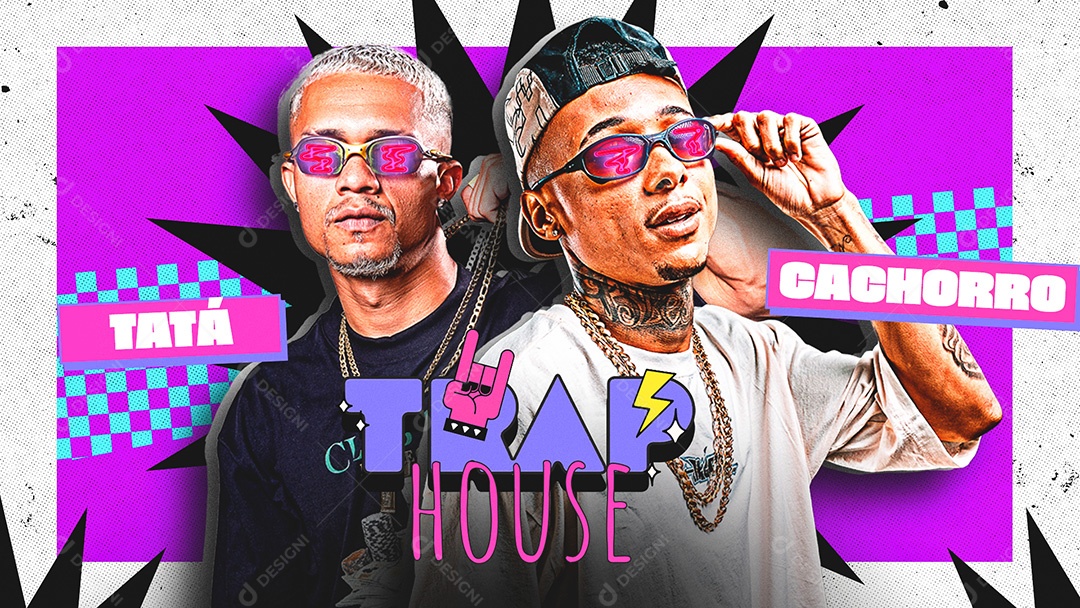 Banner Flyer Trap House Social Media PSD Editável