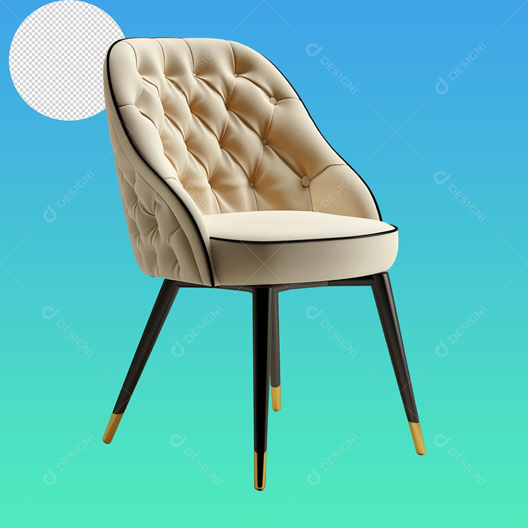 Elemento 3D Poltrona Para Composição PSD