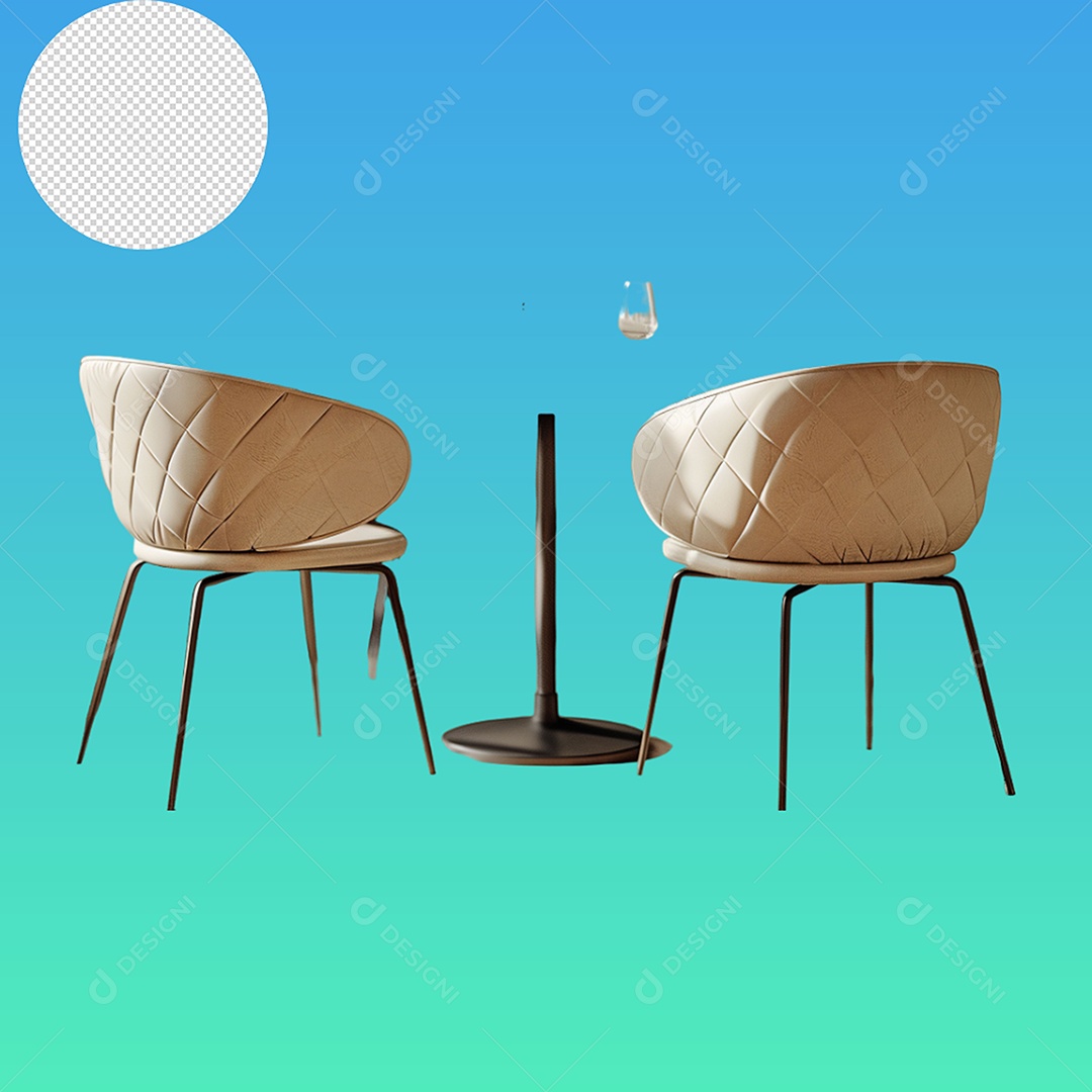 Elemento 3D Poltronas Para Composição PSD