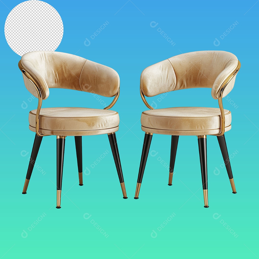 Elemento 3D Poltronas Para Composição PSD