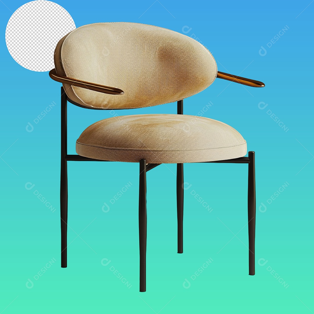 Elemento 3D Poltrona Para Composição PSD