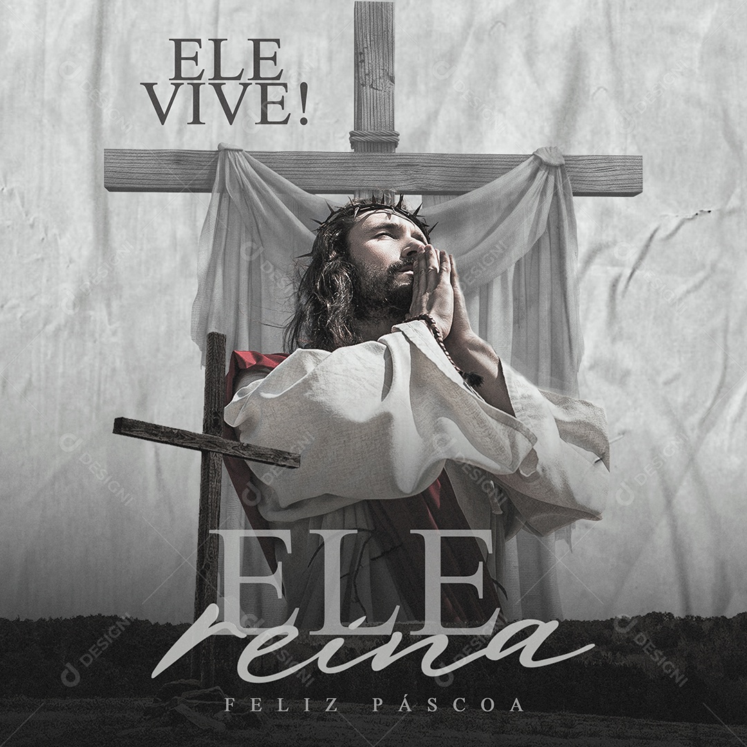 Feliz Páscoa 20 de Abril Social Media PSD Editável