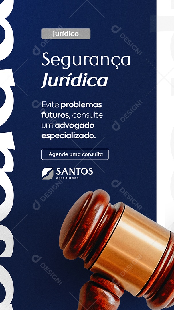 Story Advocacia Segurança Jurídica Social Media PSD Editável