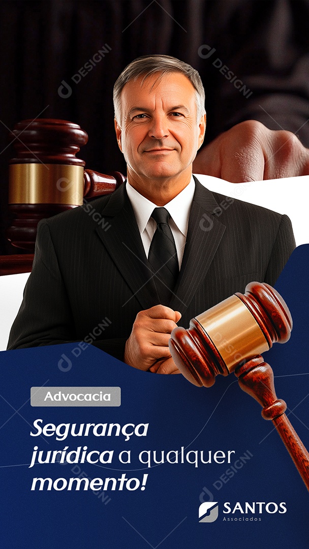 Story Advocacia Segurança Jurífica a Qualquer Momento Social Media PSD Editável