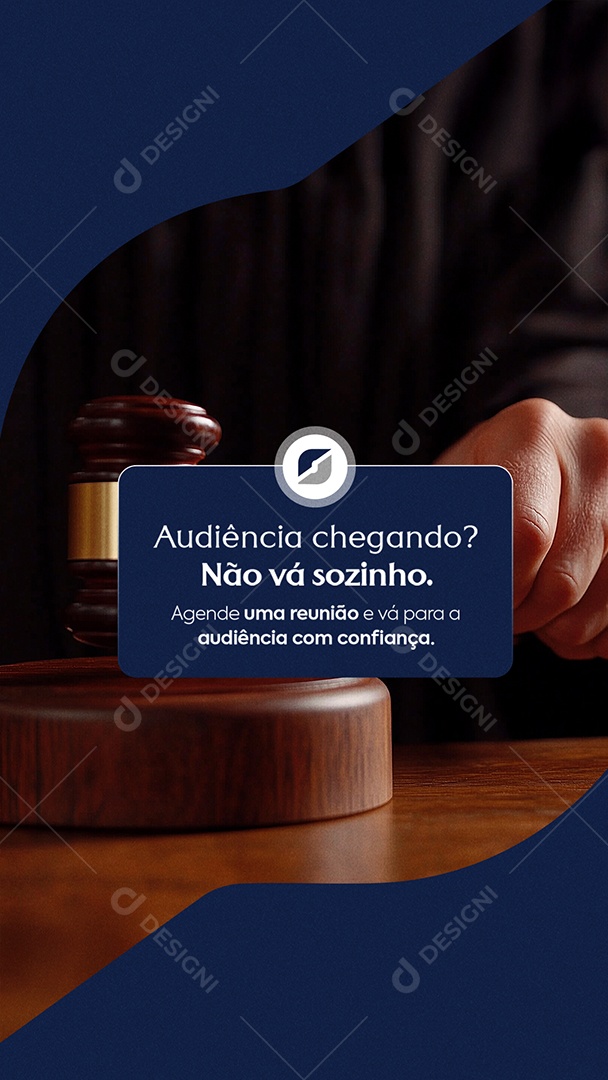 Story Advocacia Audiência Chegando Social Media PSD Editável
