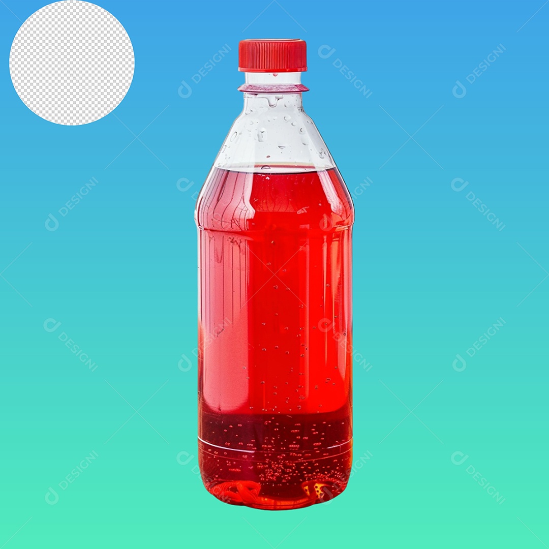 Elemento 3D Garrafa Para Composição PSD