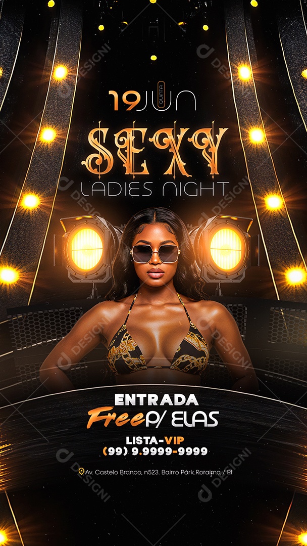 Story Flyer Sexy Ladies Night Social Media PSD Editável