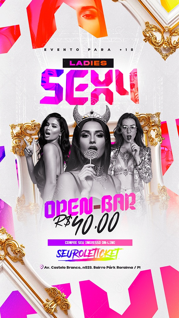 Story Flyer Ladies Sexy Social Media PSD Editável