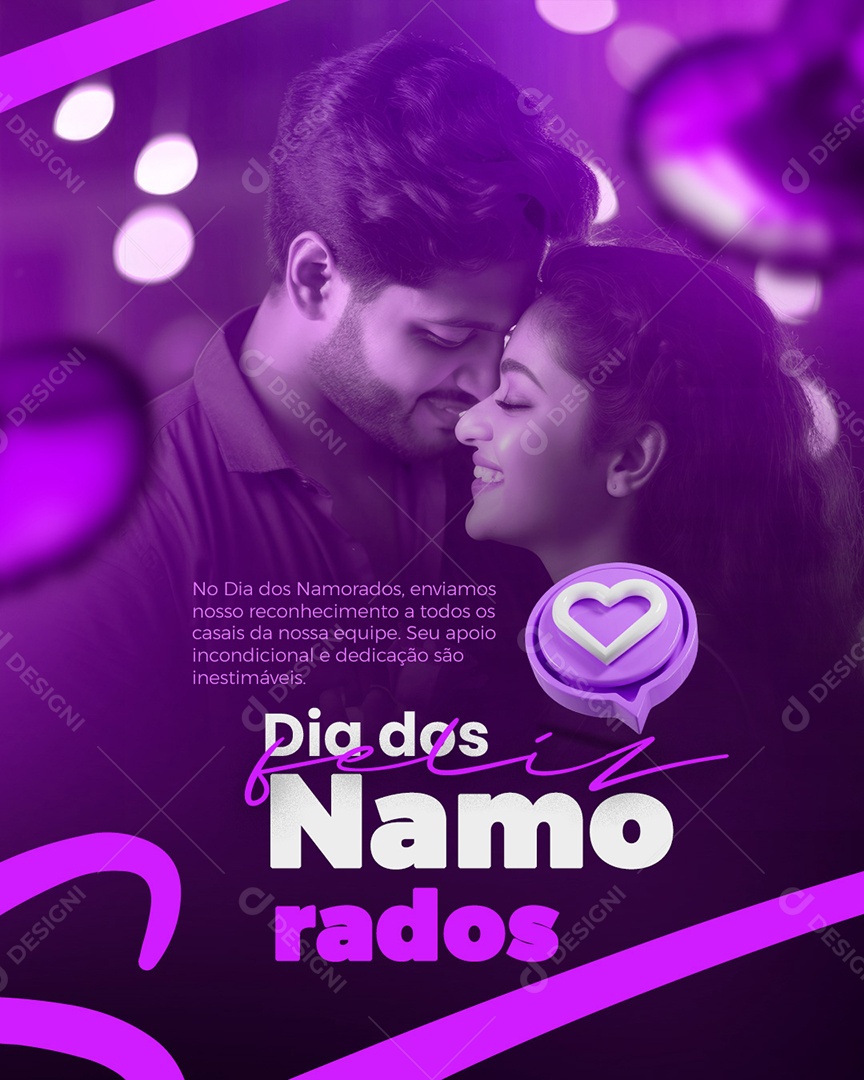 Dia dos Namorados 12 de Junho Social Media PSD Editável