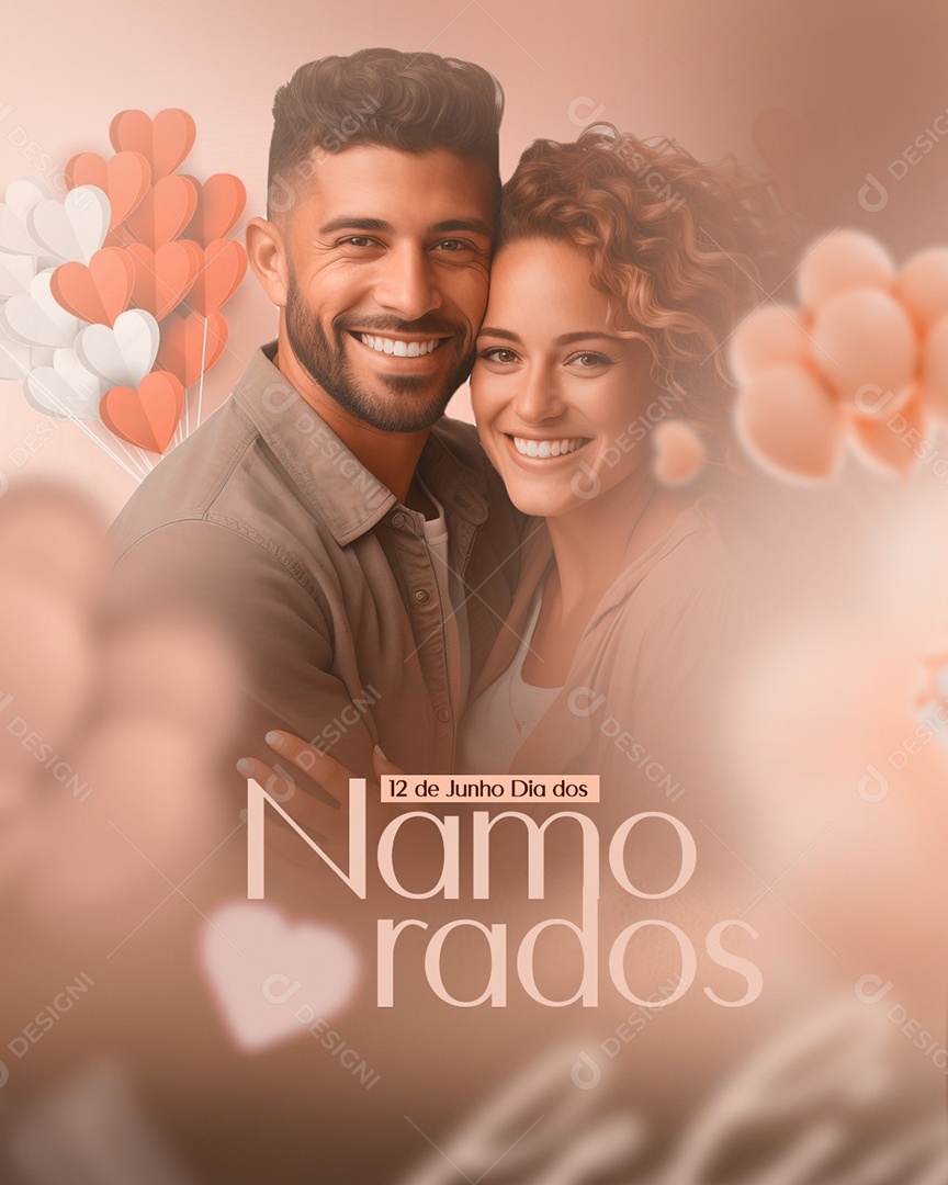 Dia dos Namorados 12 de Junho Social Media PSD Editável