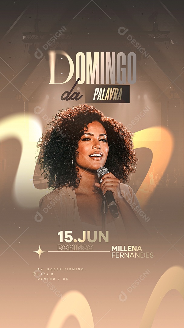 Story Gospel Domingo da Palavra Social Media PSD Editável