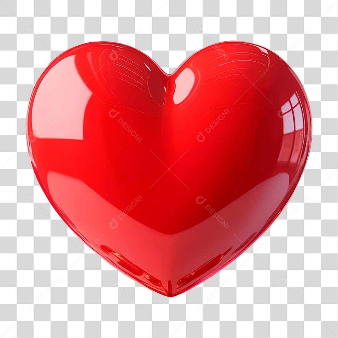 Coração Vermelho PNG Transparente