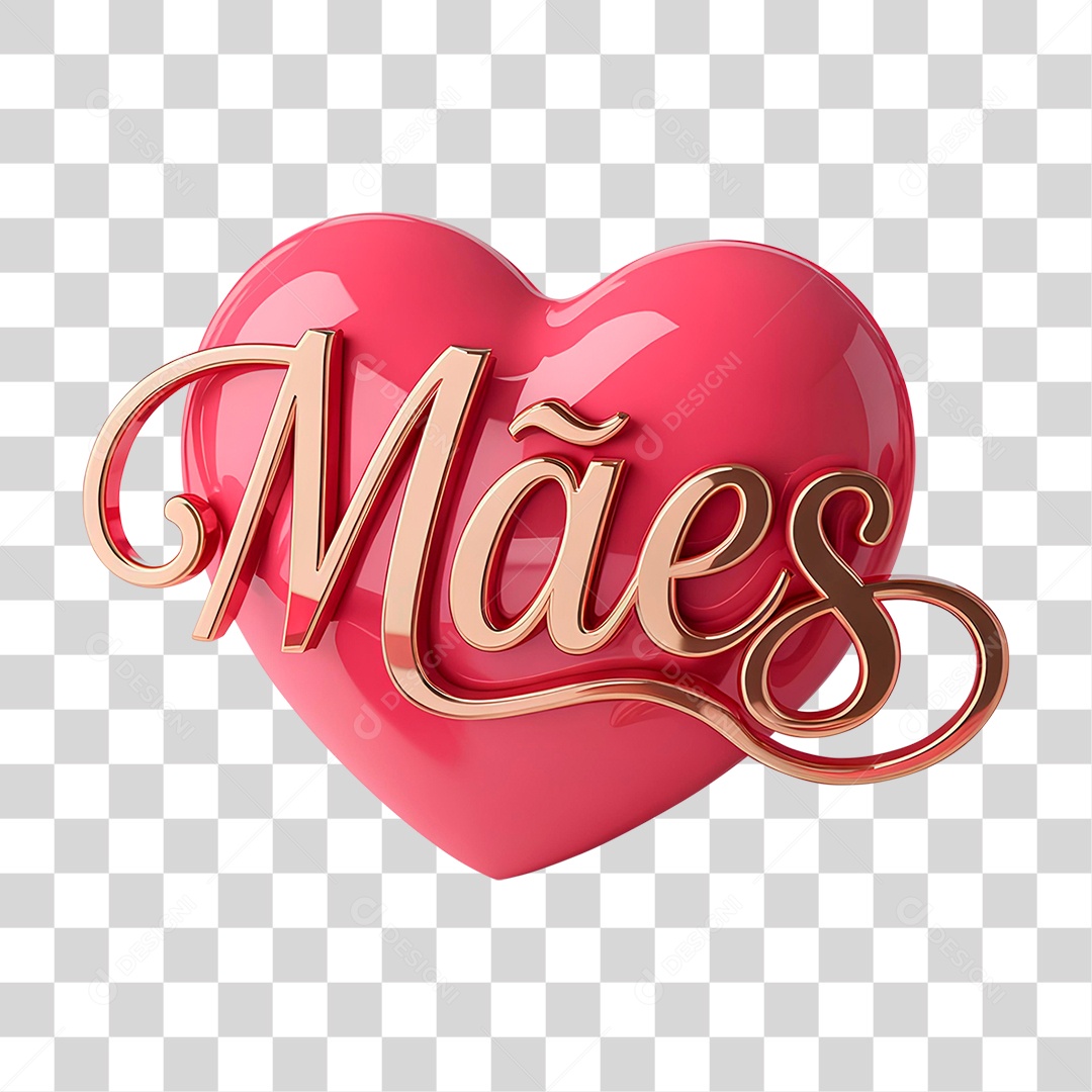 Selo 3D Mães PNG Transparente