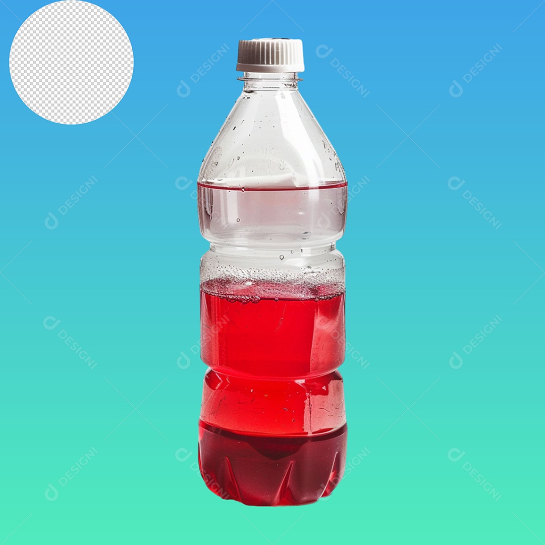 Elemento 3D Garrafa Para Composição PSD