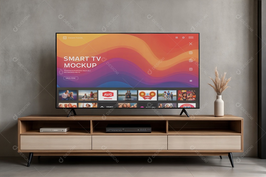 Mockup Televisão Smart PSD Editável