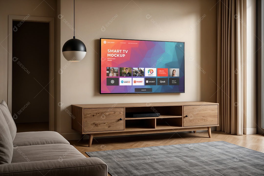 Mockup Televisão Smart PSD Editável