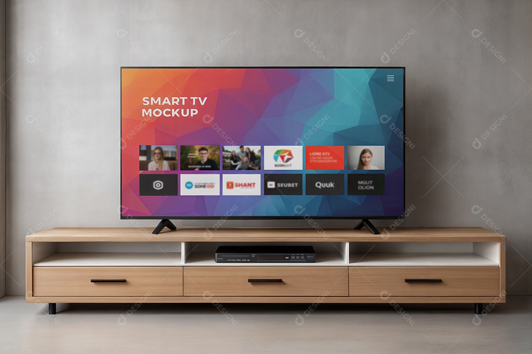 Mockup Televisão Smart PSD Editável