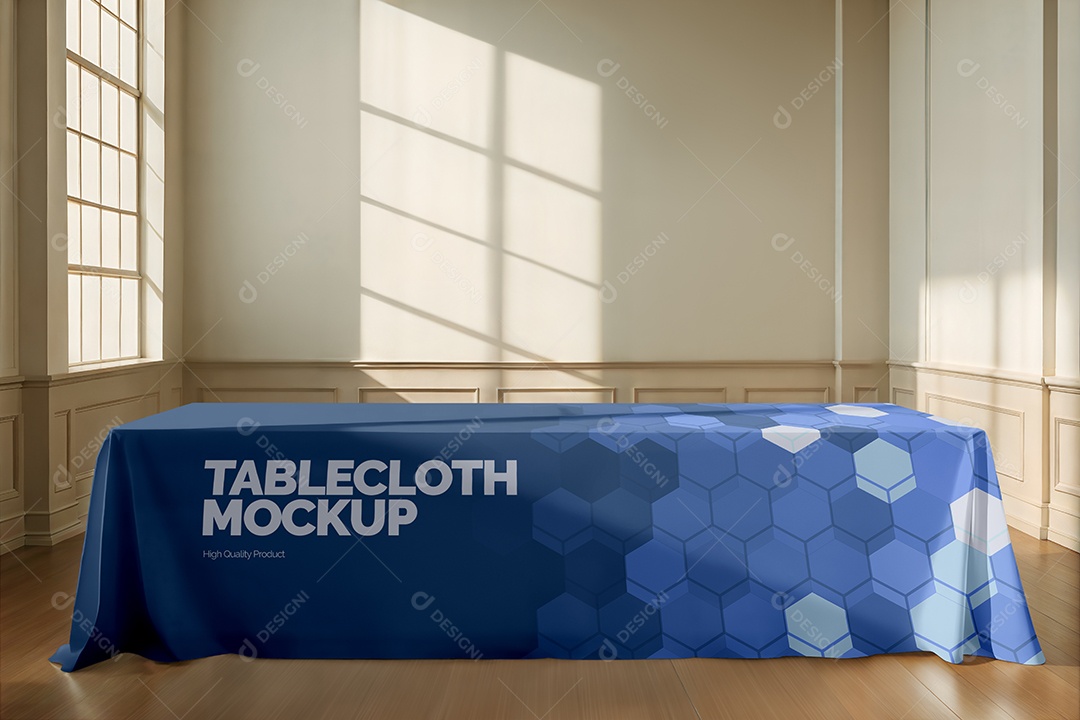 Mockup de Toalha Para Mesa PSD Editável
