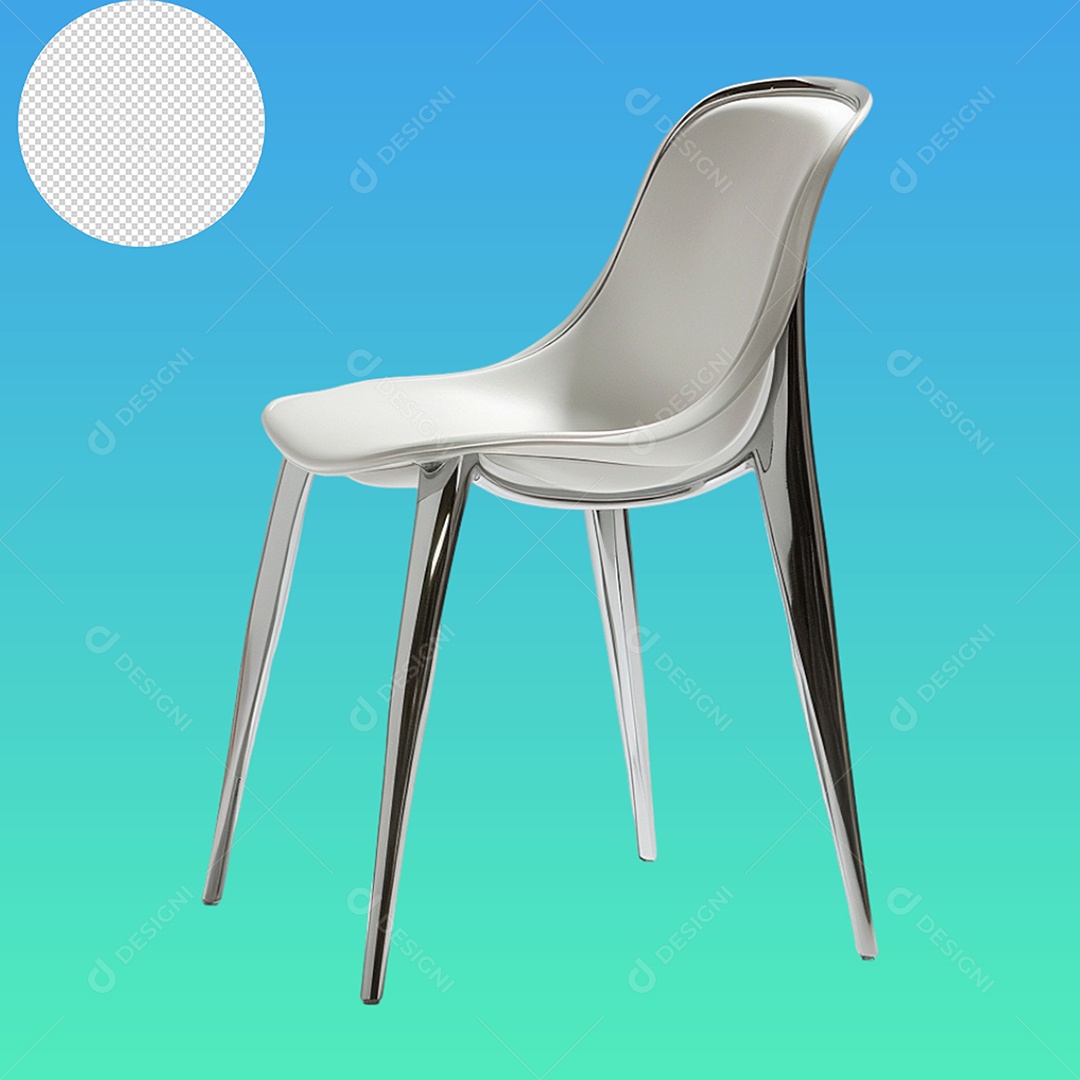 Elemento 3D Cadeira Para Composição PSD