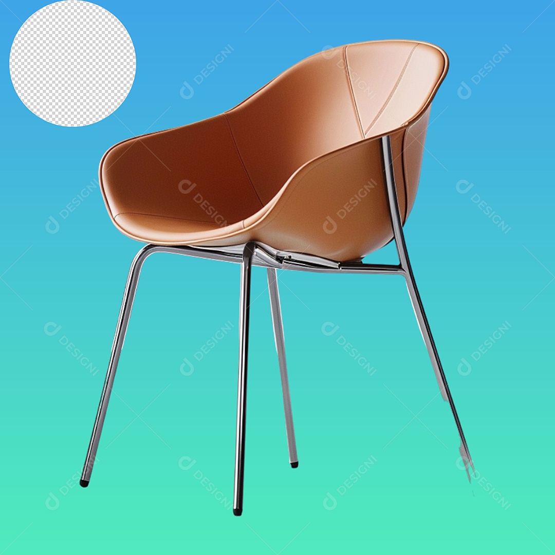 Elemento 3D Cadeira Para Composição PSD