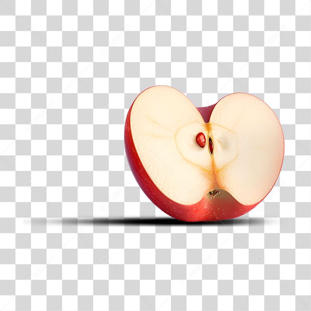 Fatia de Maçã PNG Transparente