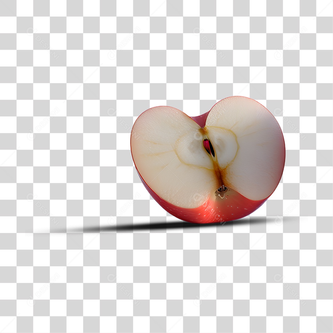 Fatia de Maçã PNG Transparente