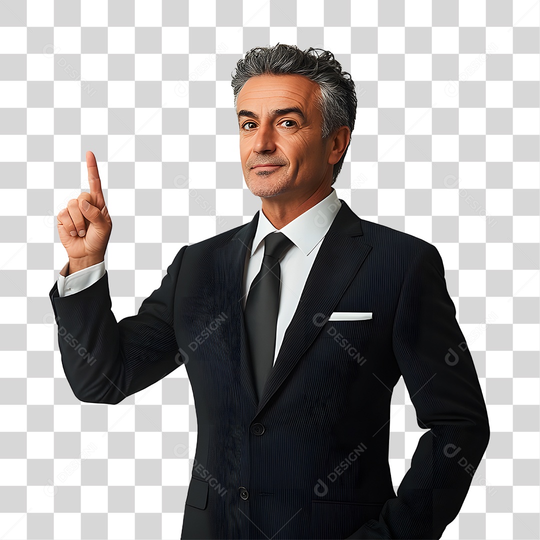 Homem de Terno PNG Transparente