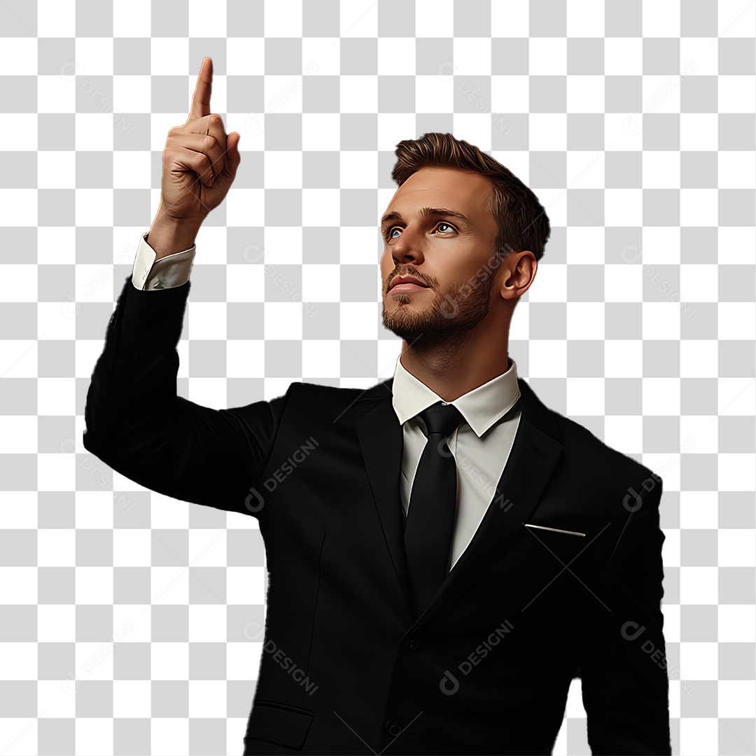 Homem de Terno PNG Transparente