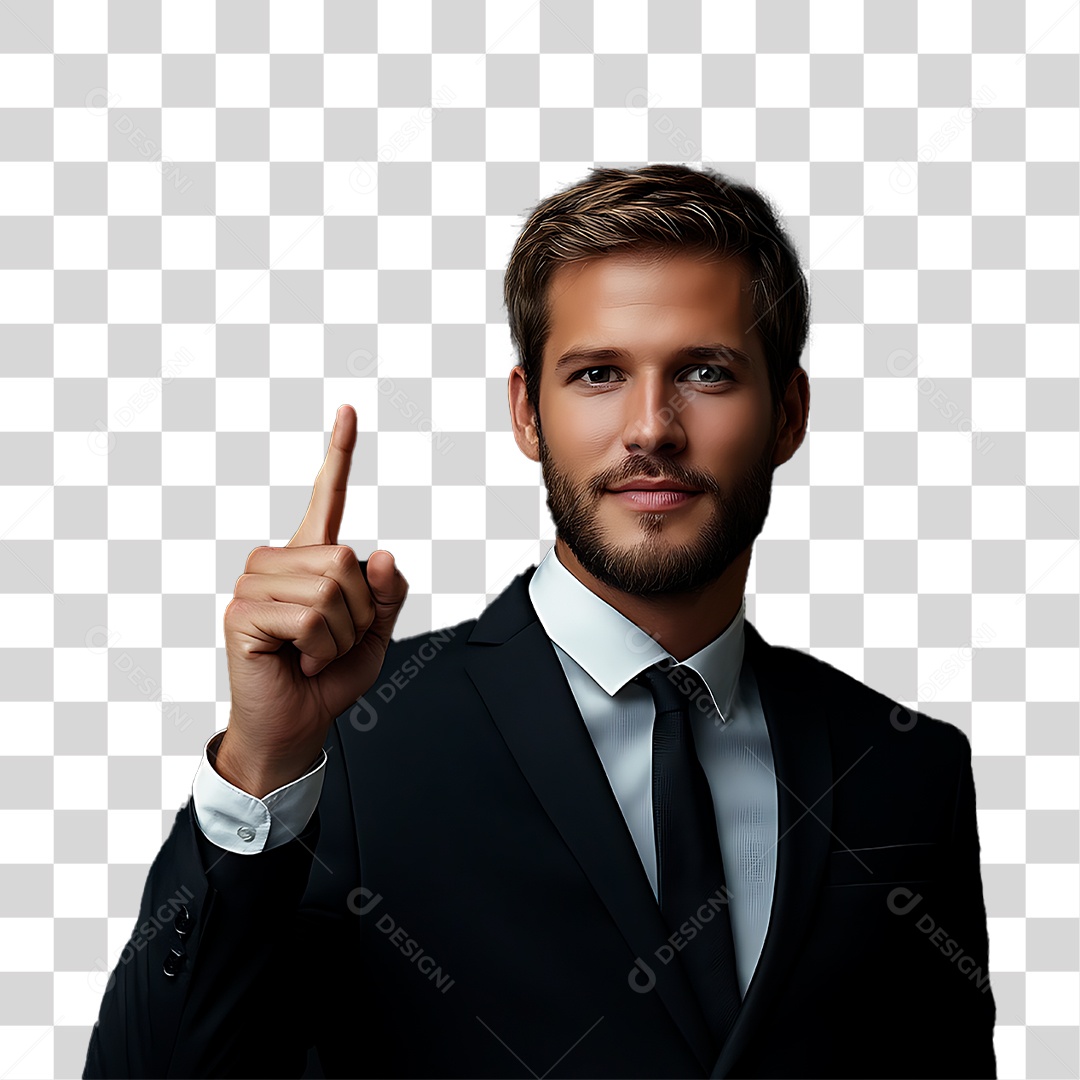 Homem de Terno PNG Transparente