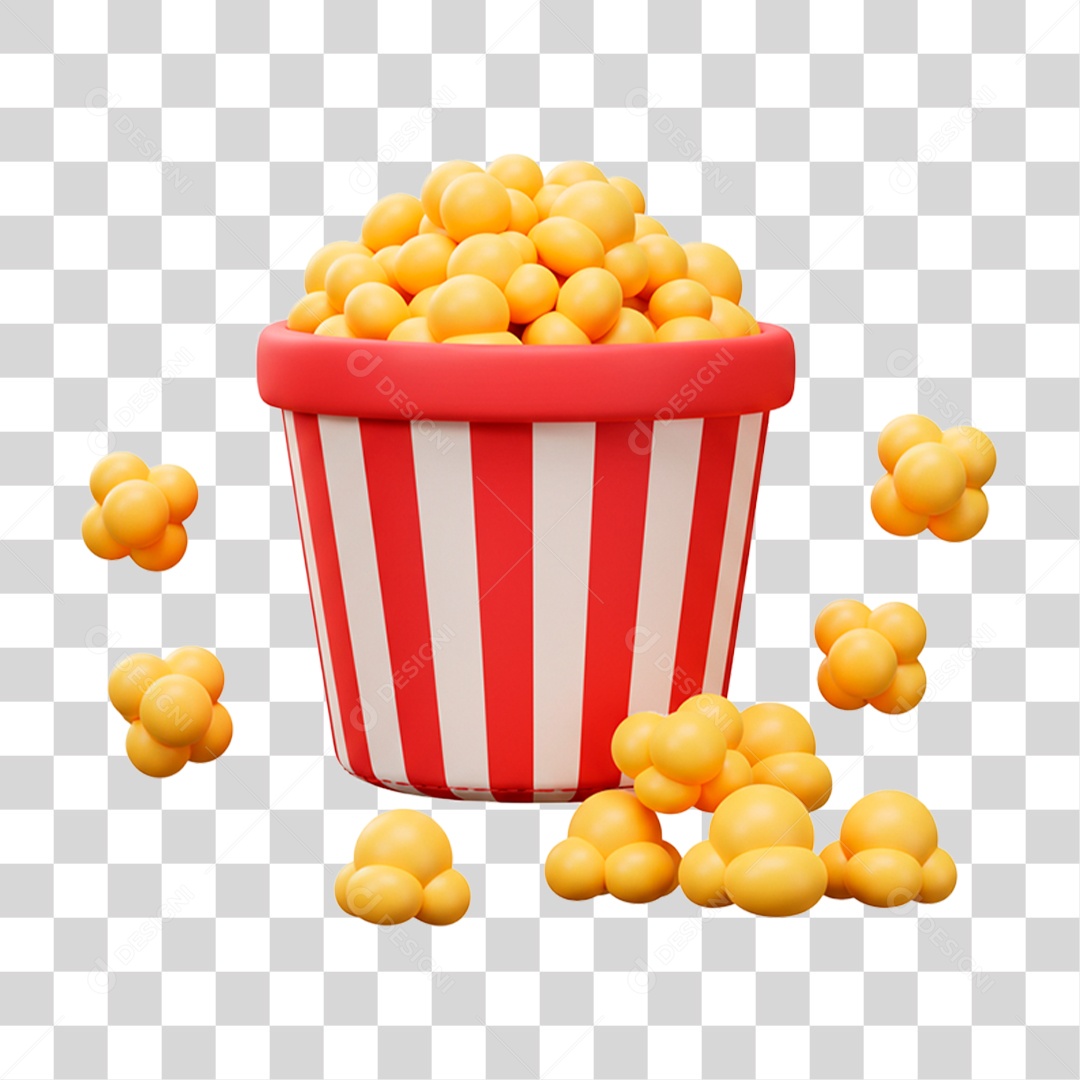 Pipoca PNG Transparente