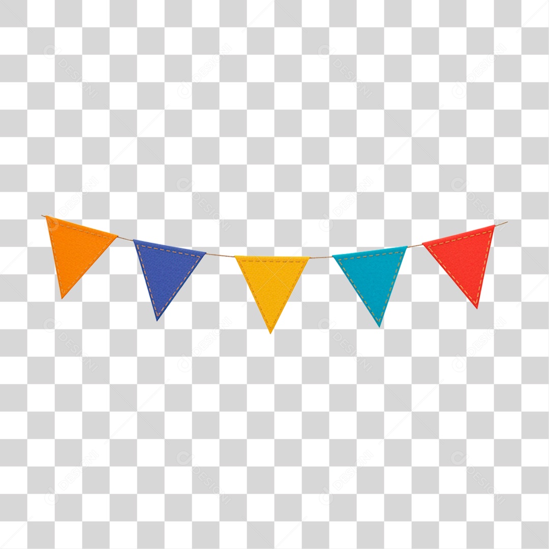 Bandeirinha de Festa Junina PNG Transparente