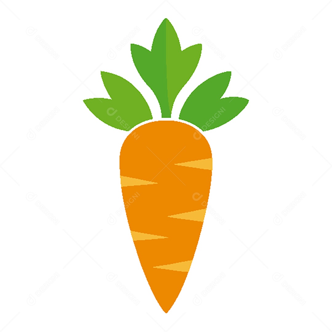 Modelo de Ícone de Logo Cenoura Vetor EPS