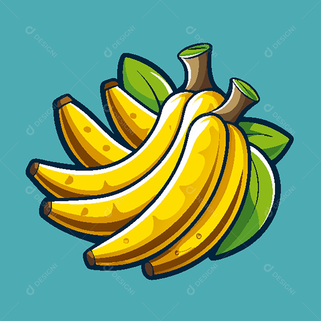 Modelo de Ícone de Logo Banana Vetor EPS