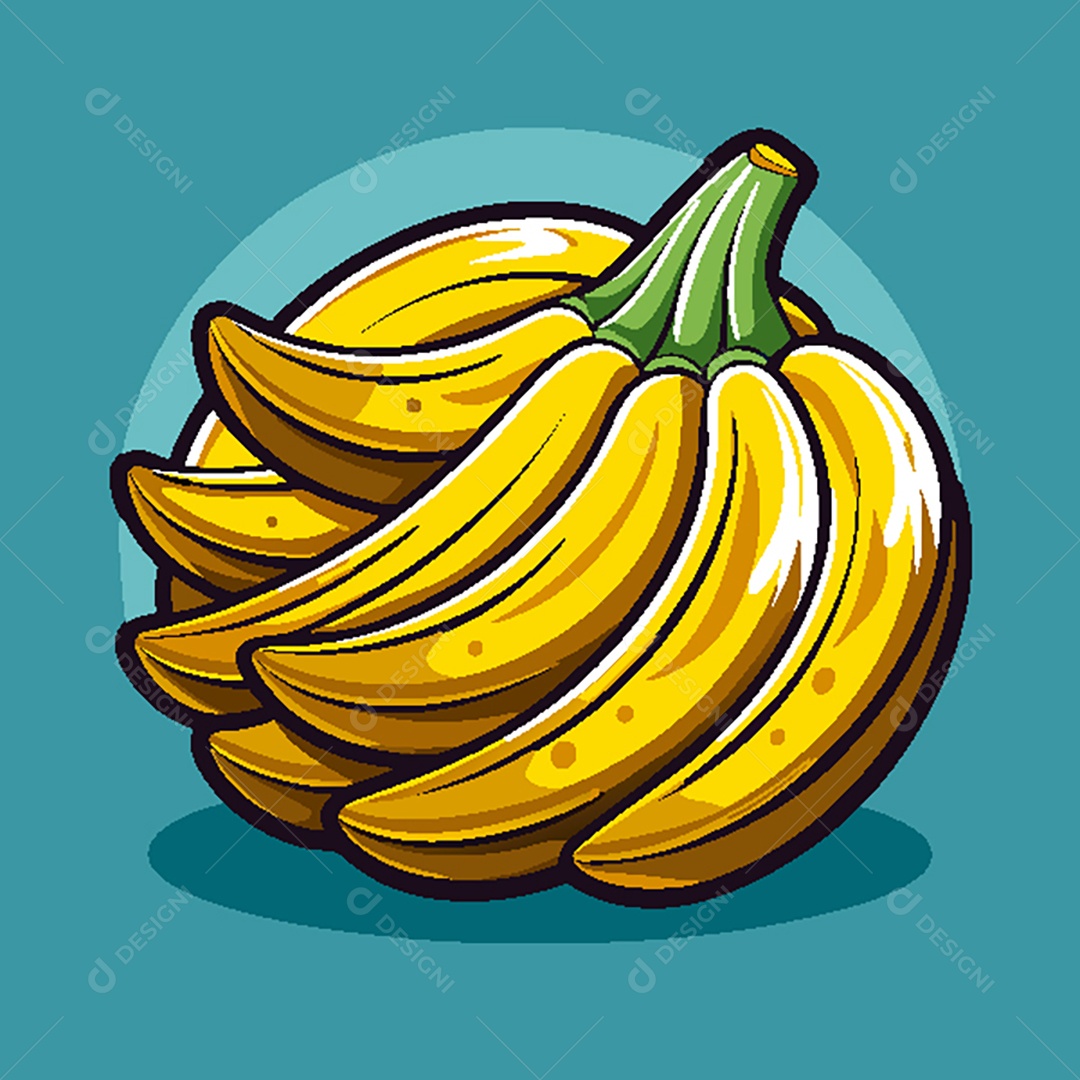 Modelo de Ícone de Logo Banana Vetor EPS