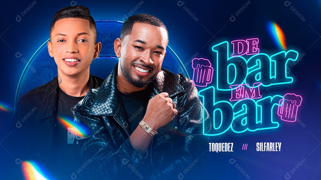 Banner Flyer de Bar Em Bar Social Media PSD Editável