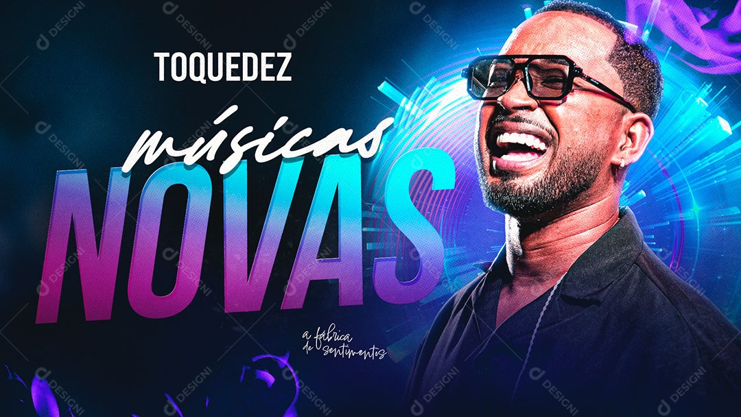 Banner Flyer Músicas Novas Social Media PSD Editável