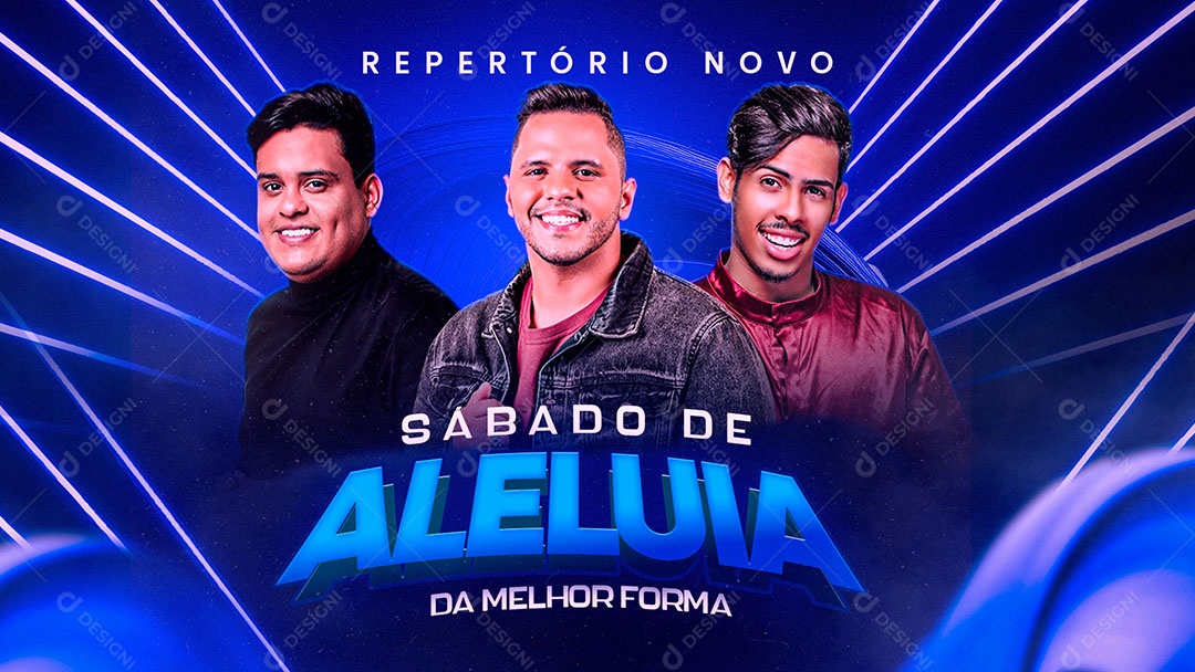 Banner Flyer Sábado de Aleluia Social Media PSD Editável