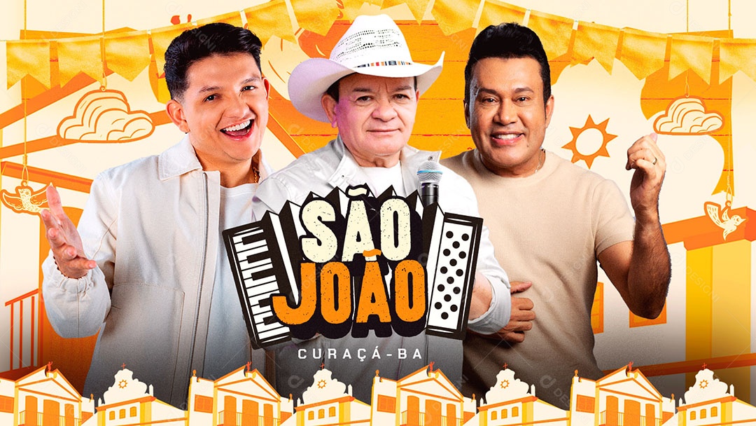 Banner Flyer São João Social Media PSD Editável