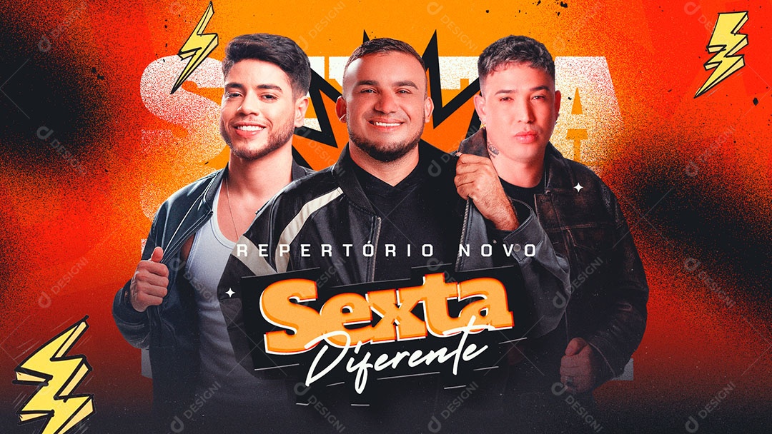 Banner Flyer Sexta Diferente Social Media PSD Editável