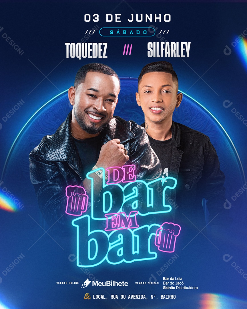 Feed Flyer De Bar Em Bar Social Media PSD Editável