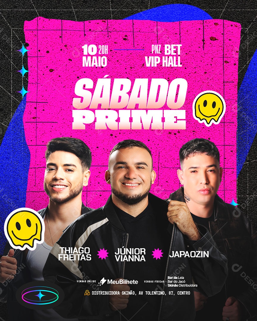 Feed Flyer Sábado Prime Social Media PSD Editável