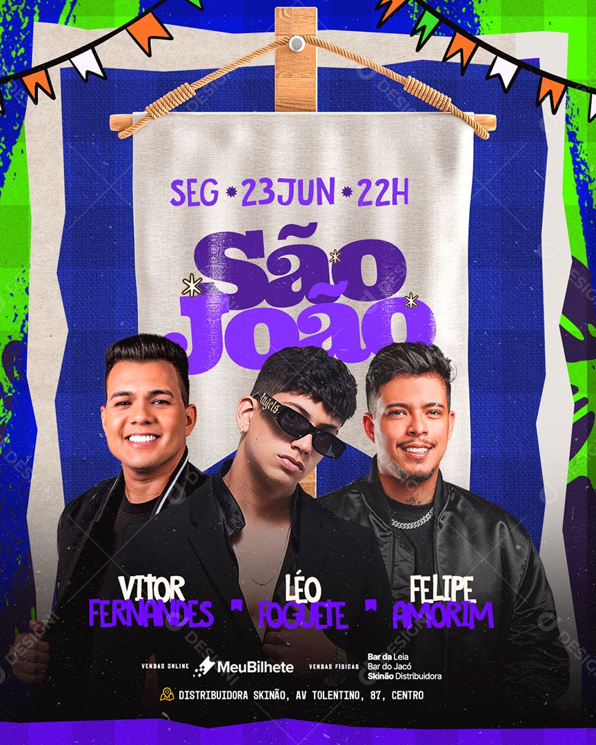 Feed Flyer São João Social Media PSD Editável
