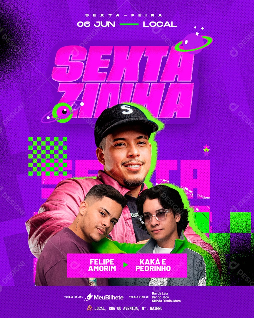 Feed Flyer Sextazinha Social Media PSD Editável