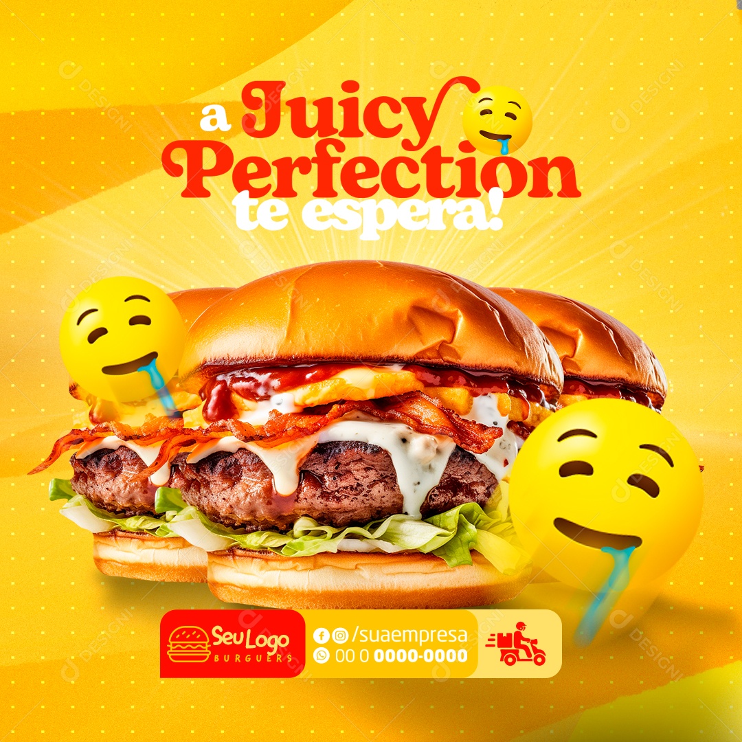 Flyer Suculência Perfeita Social Media PSD Editável