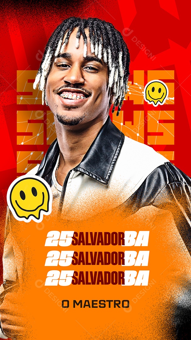 Story Flyer Agenda de Shows Social Media PSD Editável