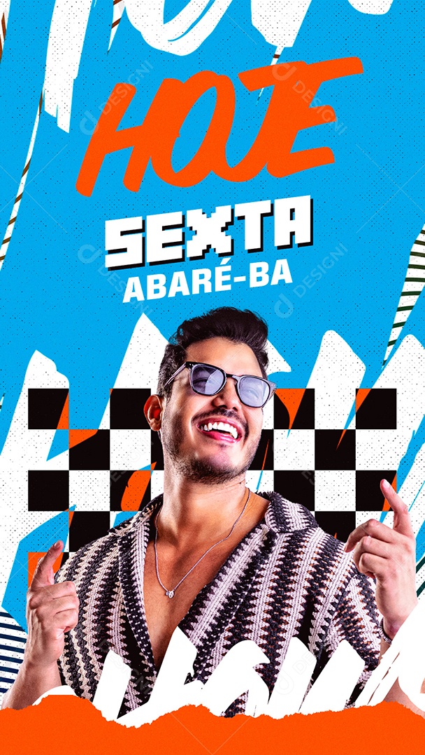 Story Flyer Agenda Hoje Social Media PSD Editável