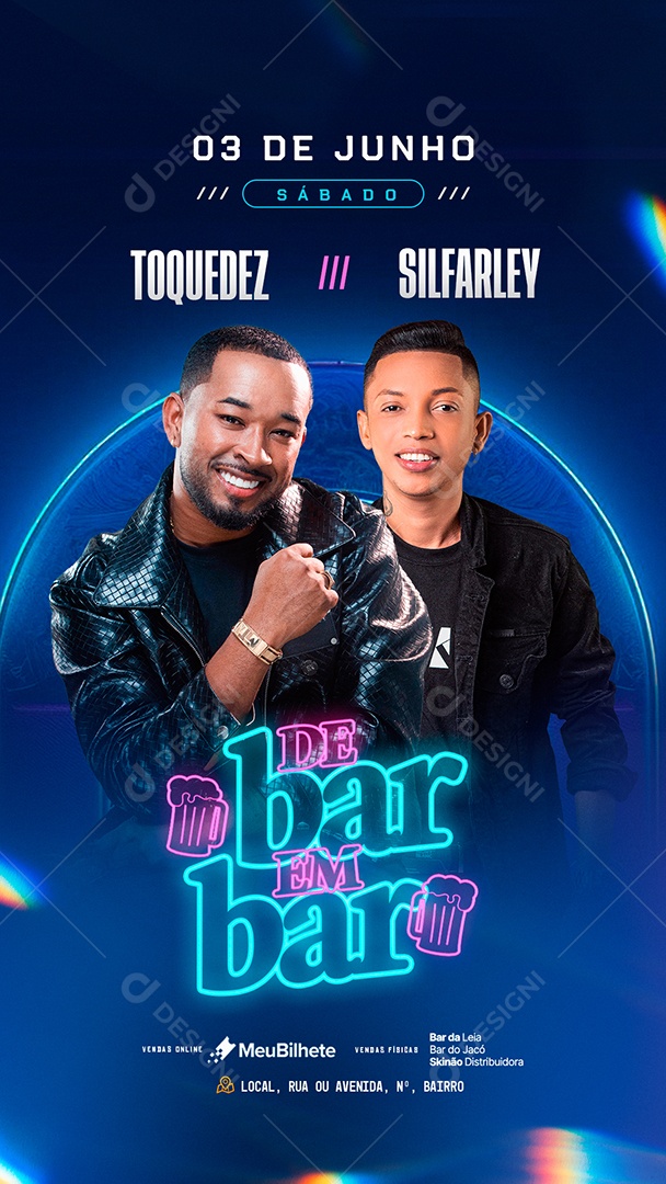 Story Flyer De Bar Em Bar Social Media PSD Editável