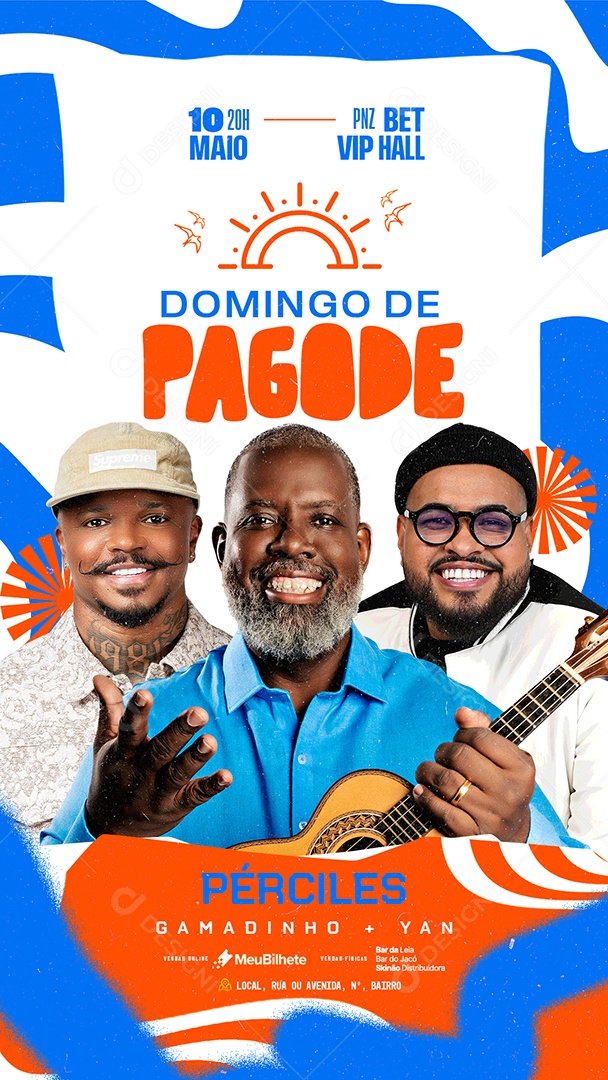 Story Flyer Domingo de Pagode Social Media PSD Editável