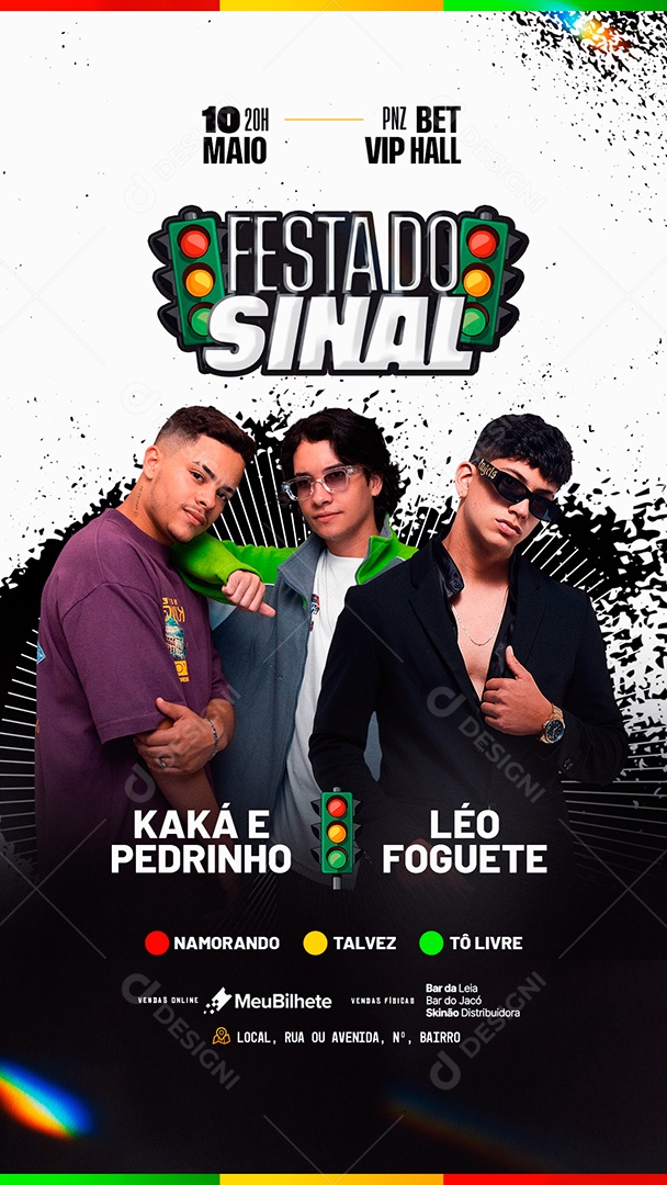 Story Flyer Festa do Sinal Social Media PSD Editável