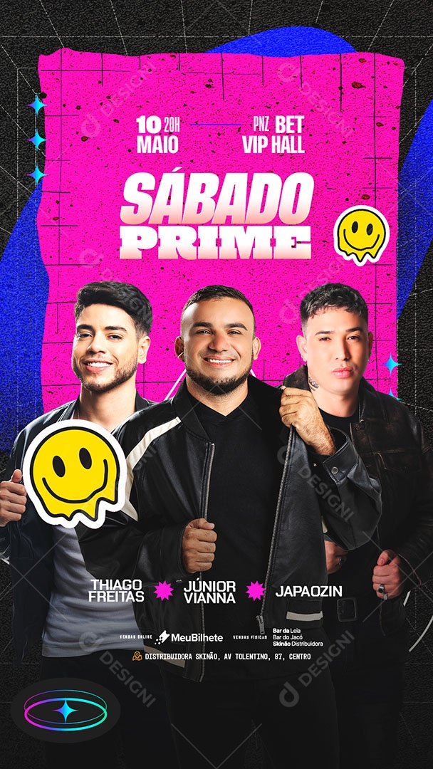 Story Flyer Sábado Prime Social Media PSD Editável